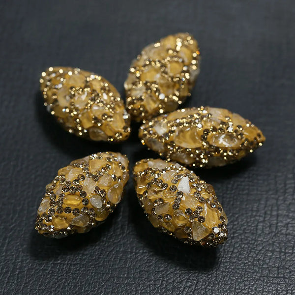Yellow Citrine Crystal Beads-ToShay.org