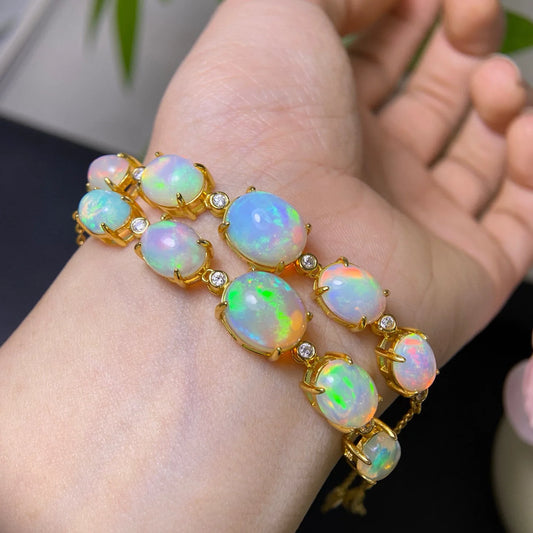 White Opal Bracelet-ToShay.org