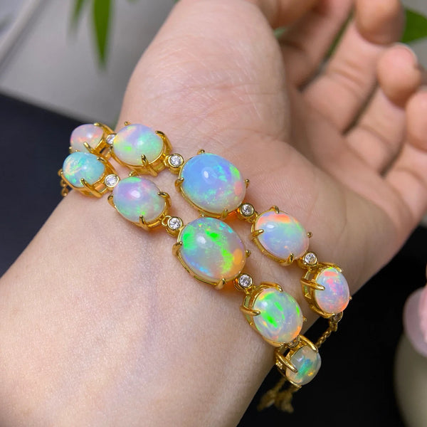 White Opal Bracelet-ToShay.org