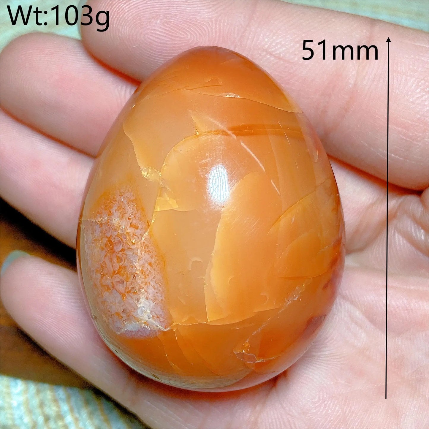 Orange Carnelian Egg-ToShay.org