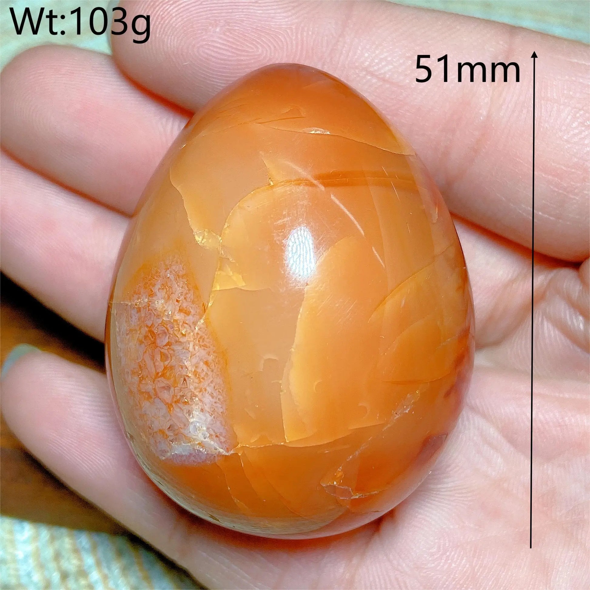 Orange Carnelian Egg-ToShay.org