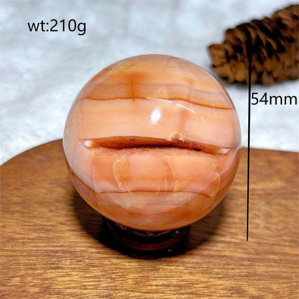 Red Carnelian Quartz Ball-ToShay.org