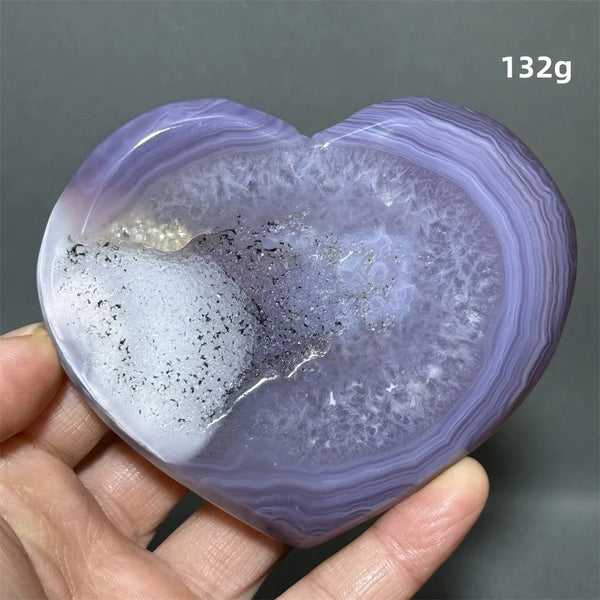 Purple Agate Heart-ToShay.org