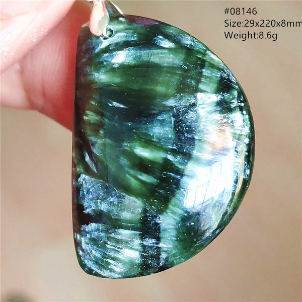 Green Seraphinite Pendant-ToShay.org