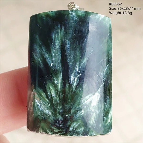 Green Seraphinite Pendant-ToShay.org