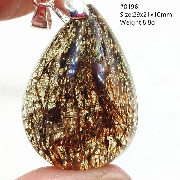 Gold Rutilated Quartz Pendant-ToShay.org