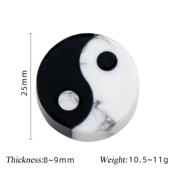 Black White Yin Yang Stones-ToShay.org