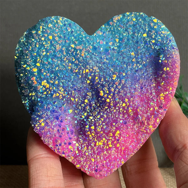 Rainbow Aura Crystal Heart-ToShay.org