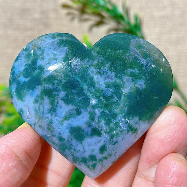 Green Moss Agate Heart-ToShay.org