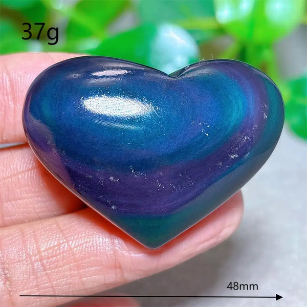 Rainbow Obsidian Heart-ToShay.org