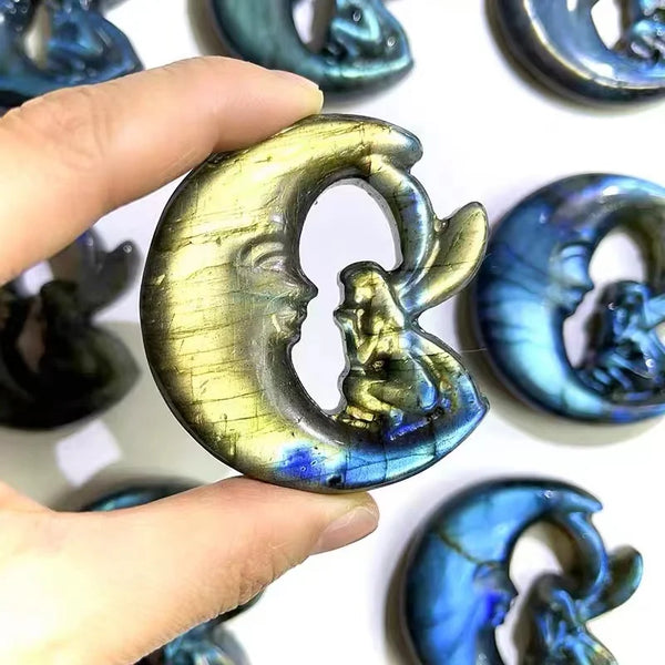Blue Labradorite Moon Fairy-ToShay.org