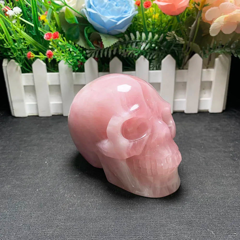 Pink Rose Quartz Skull-ToShay.org
