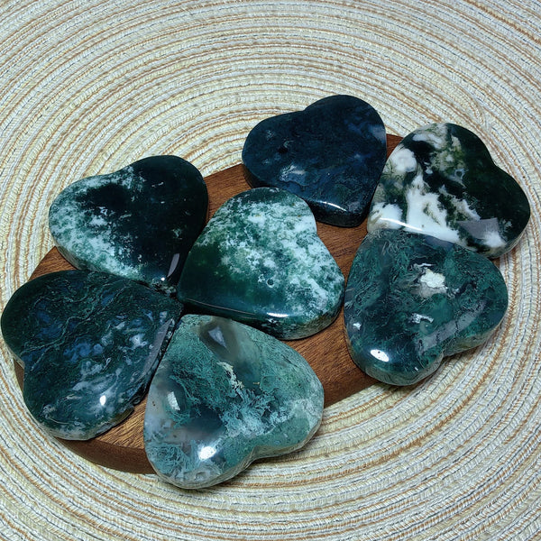 Green Moss Agate Heart-ToShay.org