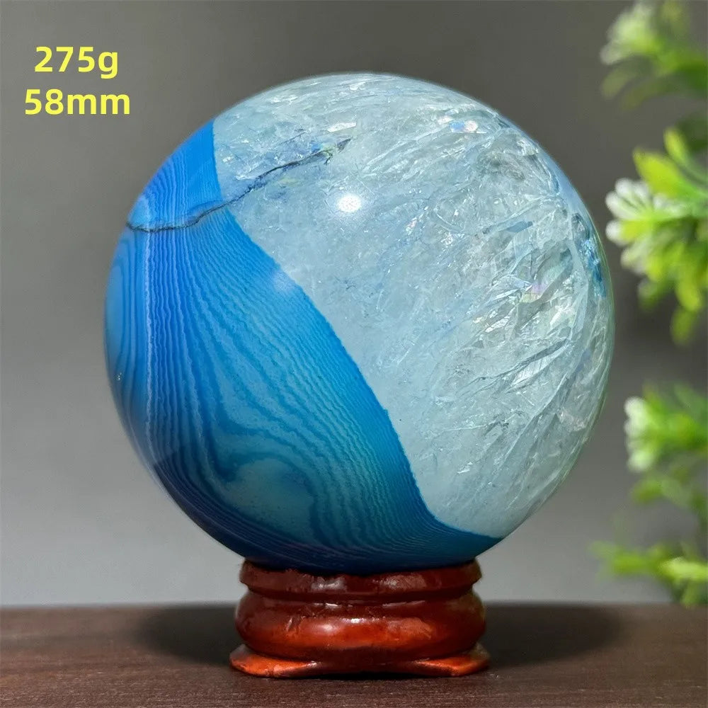 Blue Agate Ball-ToShay.org