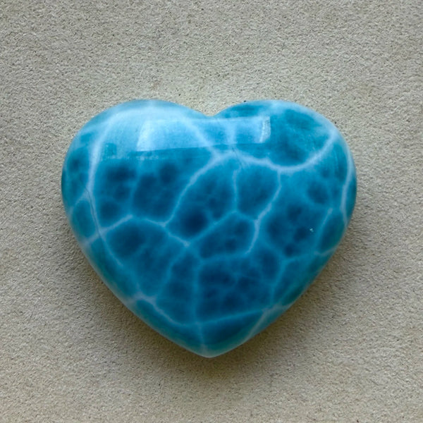 Blue Larimar Heart-ToShay.org