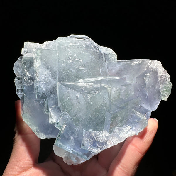 Blue Fluorite Mineral Crystal-ToShay.org