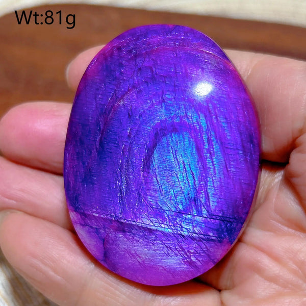 Purple Violet Rainbow Moonstone-ToShay.org