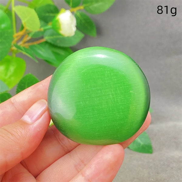 Green Cats Eye Pendant-ToShay.org