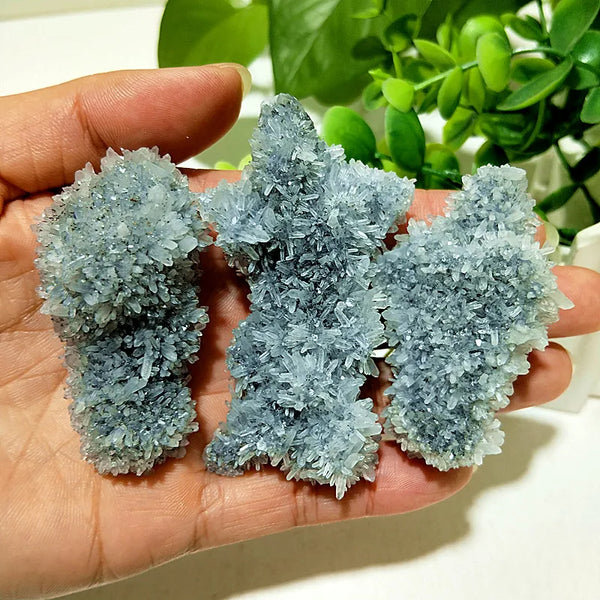 Blue Chrysanthemum Fluorite Cluster-ToShay.org