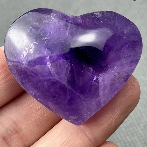 Purple Amethyst Heart-ToShay.org