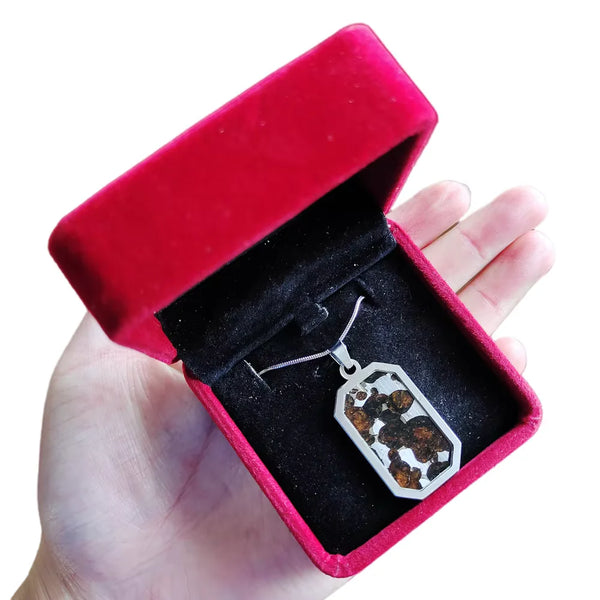 Olive Meteorite Pendant-ToShay.org