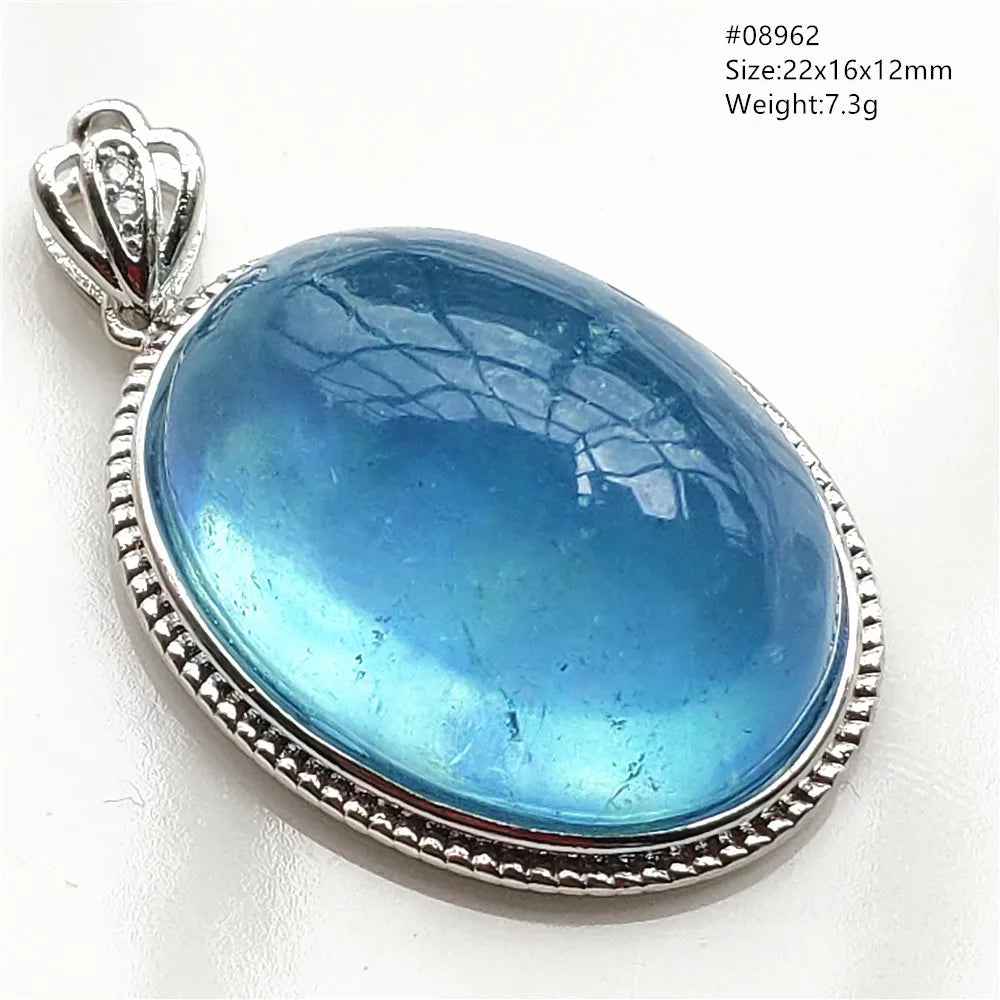 Blue Aquamarine Pendant-ToShay.org