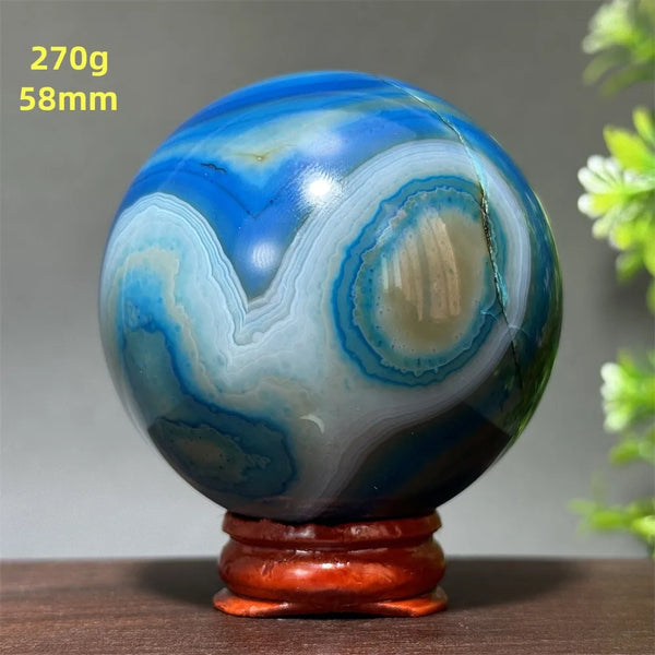 Blue Agate Ball-ToShay.org