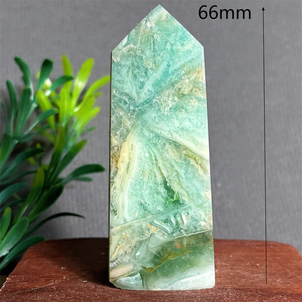 Green Jade Crystal Tower-ToShay.org