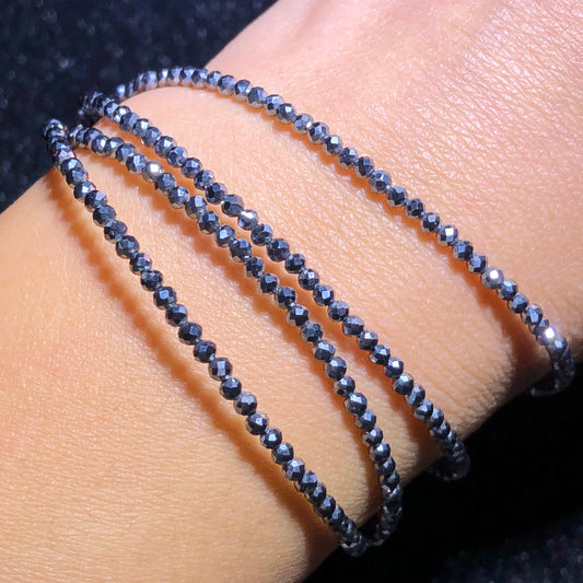 Silver Terahertz Bead Bracelet-ToShay.org