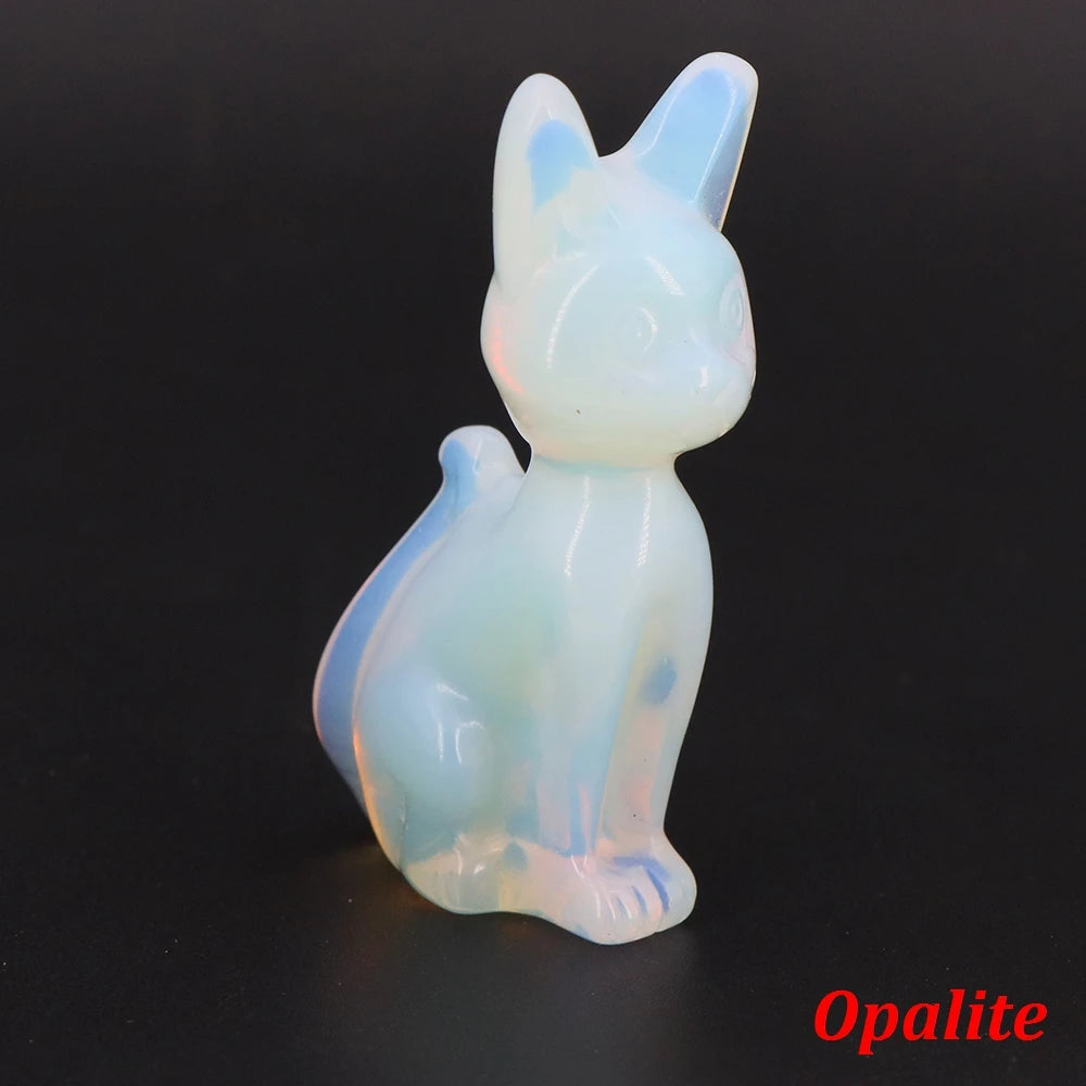 Mixed Crystal Cat Statues-ToShay.org