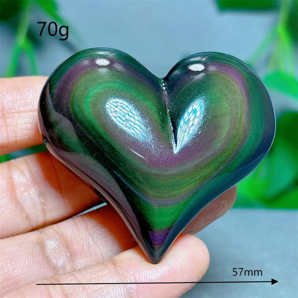 Rainbow Obsidian Heart-ToShay.org