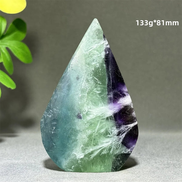 Green Feather Fluorite Torch-ToShay.org
