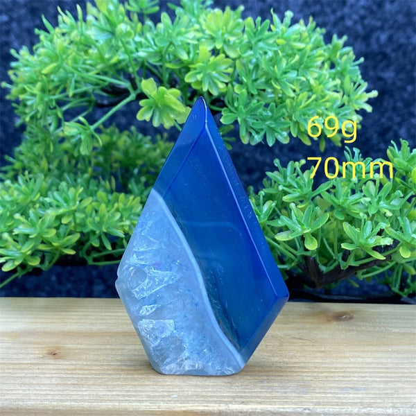 Blue Agate Torch-ToShay.org