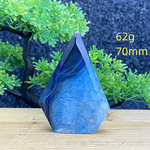 Blue Agate Torch-ToShay.org