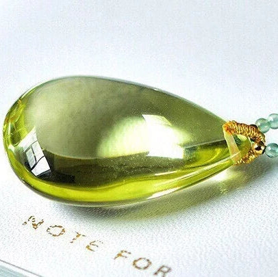 Yellow Citrine Quartz Pendant-ToShay.org