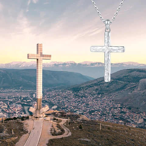 Silver Cross Pendant-ToShay.org