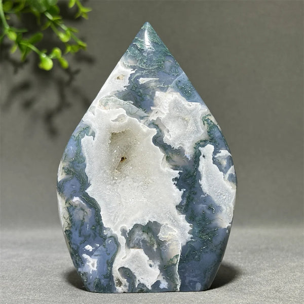 Green Aquatic Agate Torch-ToShay.org