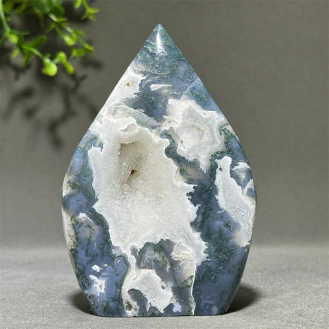 Green Aquatic Agate Torch-ToShay.org