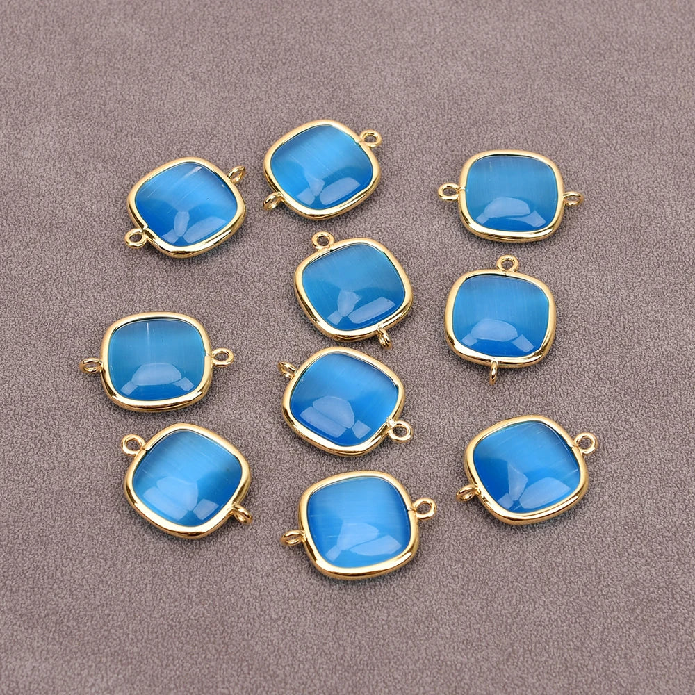 Blue Cats Eye Crystal Beads-ToShay.org