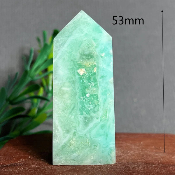 Green Jade Crystal Tower-ToShay.org