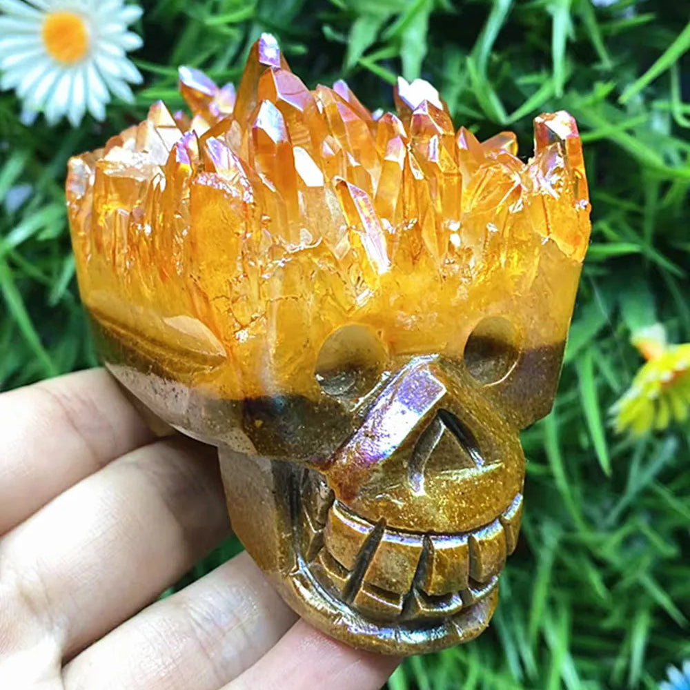 Mixed Crystal Cluster Skulls-ToShay.org