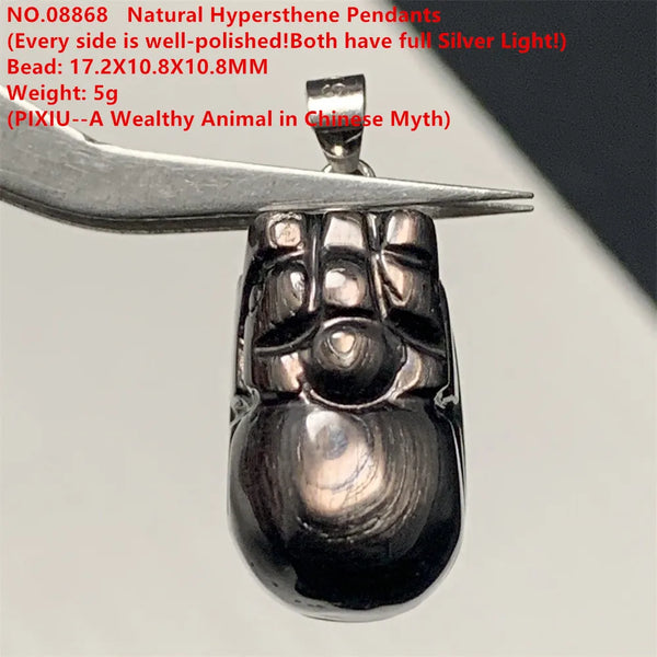 Black Hypersthene Pendant-ToShay.org