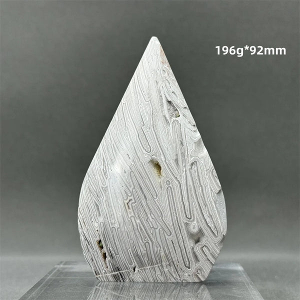 White Lace Agate Torch-ToShay.org