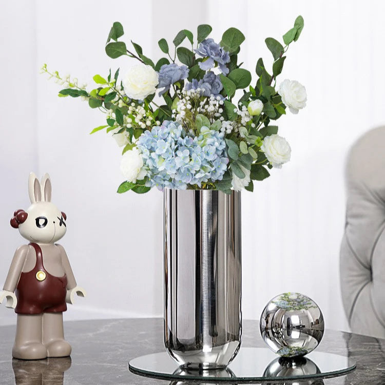 Silver Steel Vase-ToShay.org