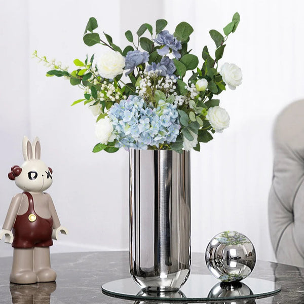 Silver Steel Vase-ToShay.org