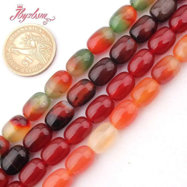 Red Agate Column Beads-ToShay.org