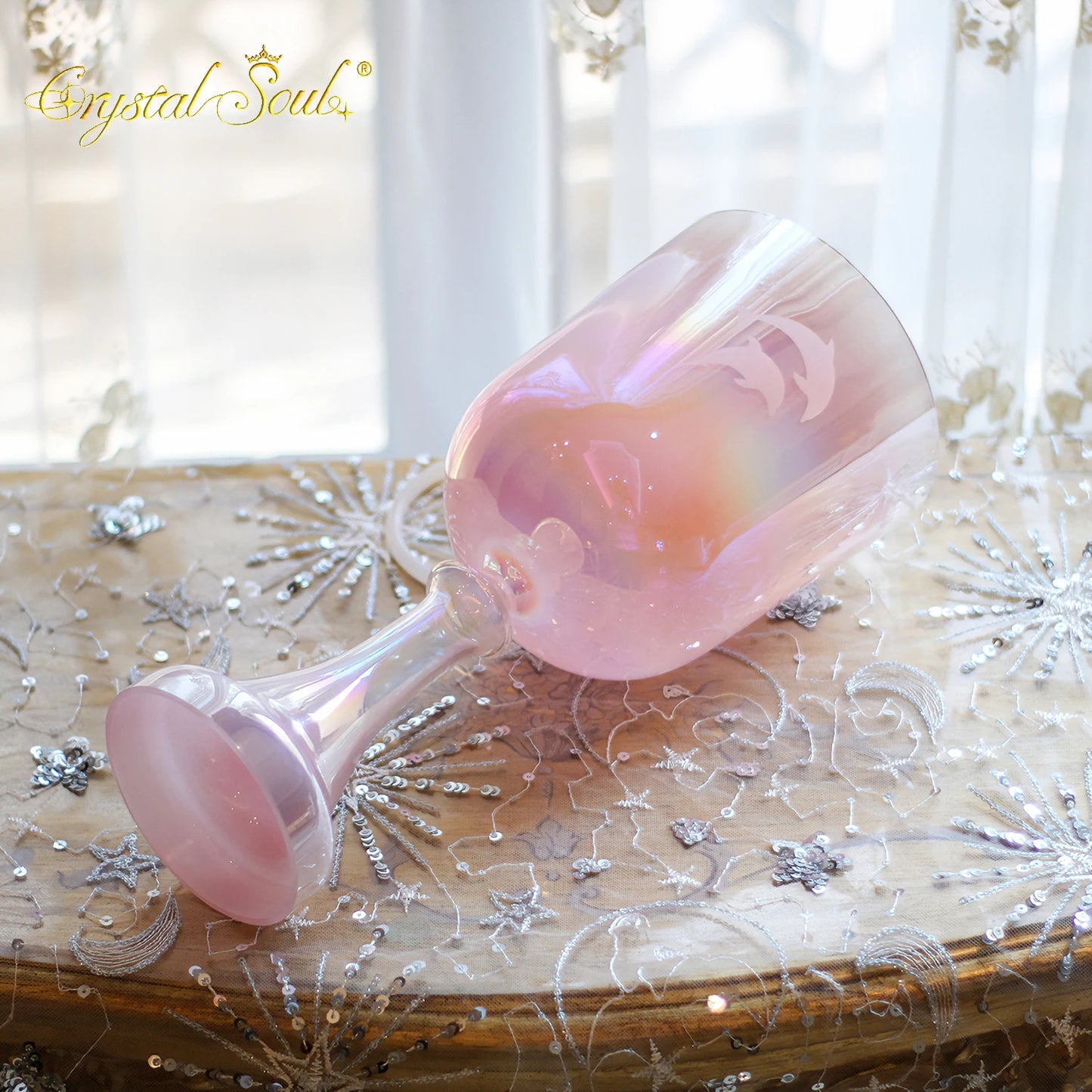 Pink Crystal Singing Chalice-ToShay.org