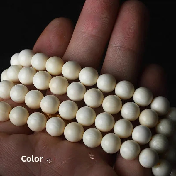 White Ivory Prayer Beads-ToShay.org