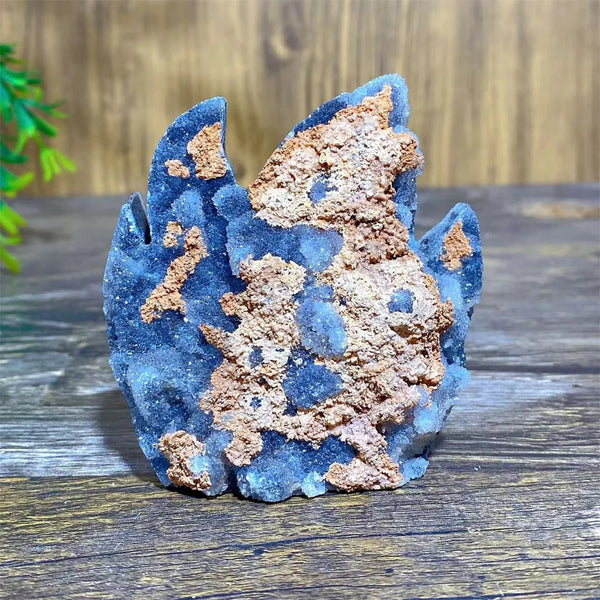 Blue Sphalerite Druzy Flame-ToShay.org