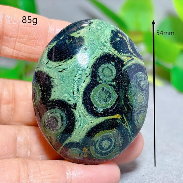 Green Malachite Palm Stone-ToShay.org